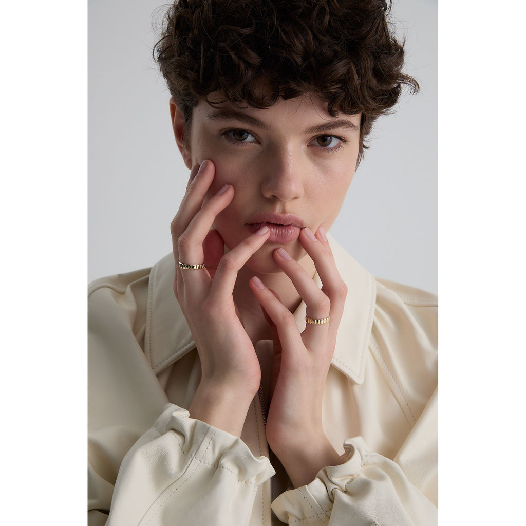 Cube N°8 18K Gold Ring