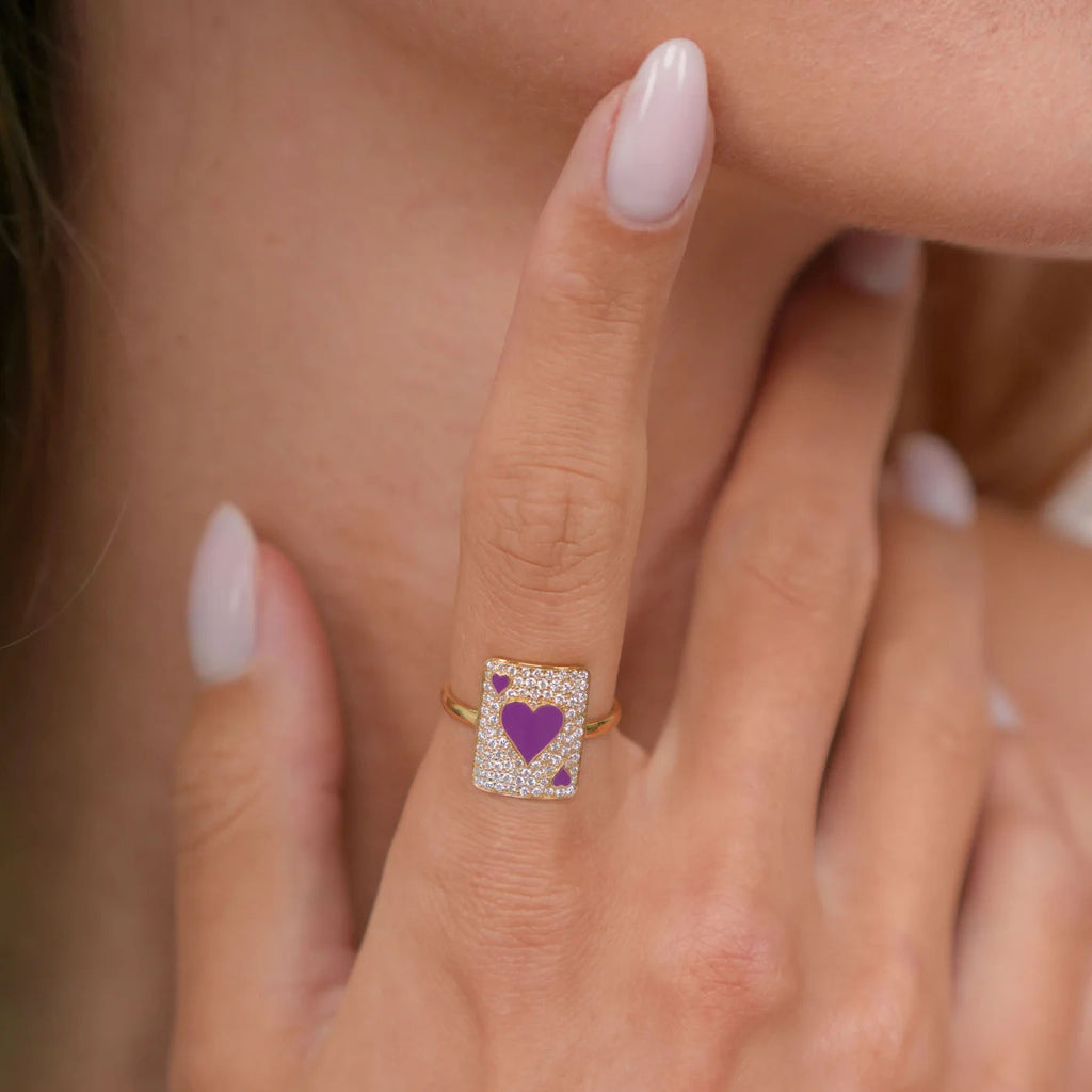 Lovely Âme Pinkie 18K Gold Ring w. Lab-Grown Diamonds