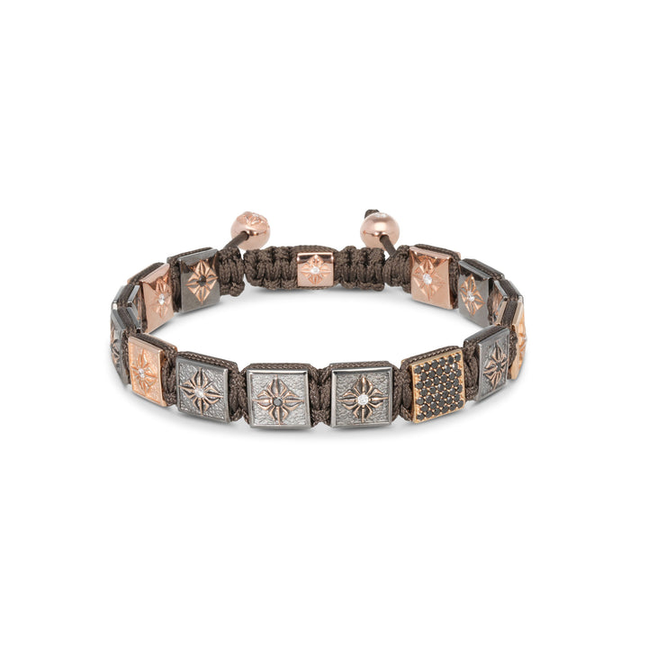 10mm Lock 18K Rosegold Bracelet w. Diamonds