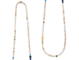 Bead collier Pearls, Rutile 80 cm.