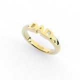 Becoming 18K Guld, Rosaguld eller Hvidguld Dad Plain Ring