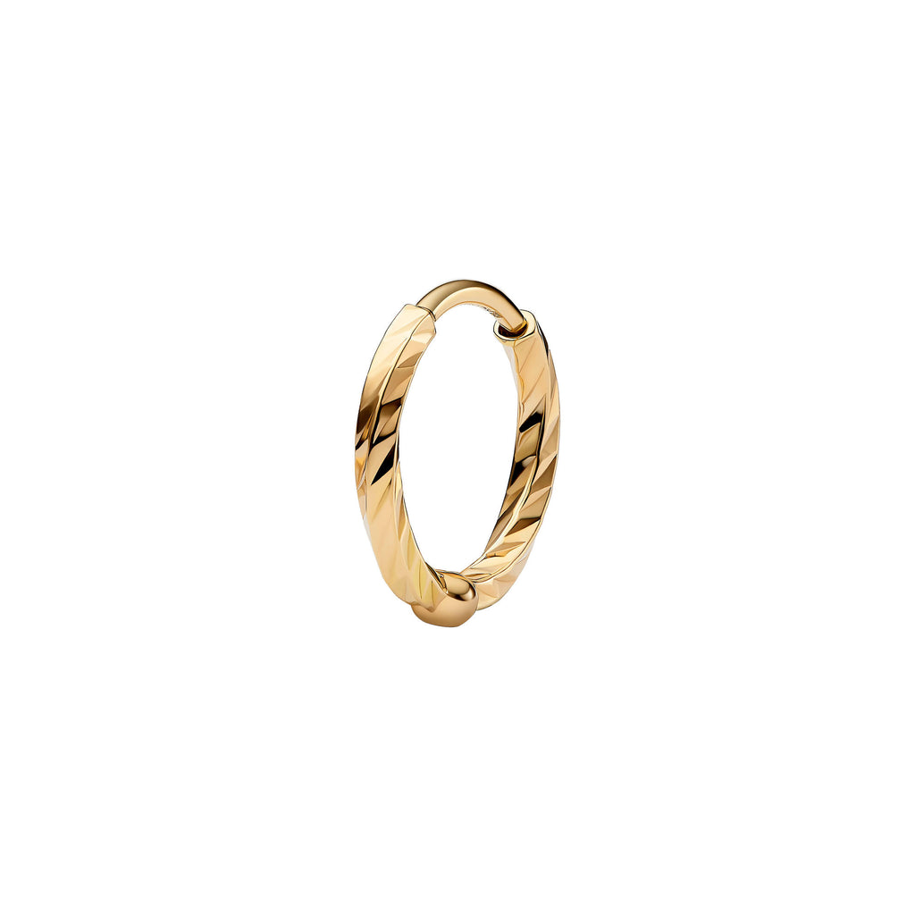 DC 8 14K Gold Huggie