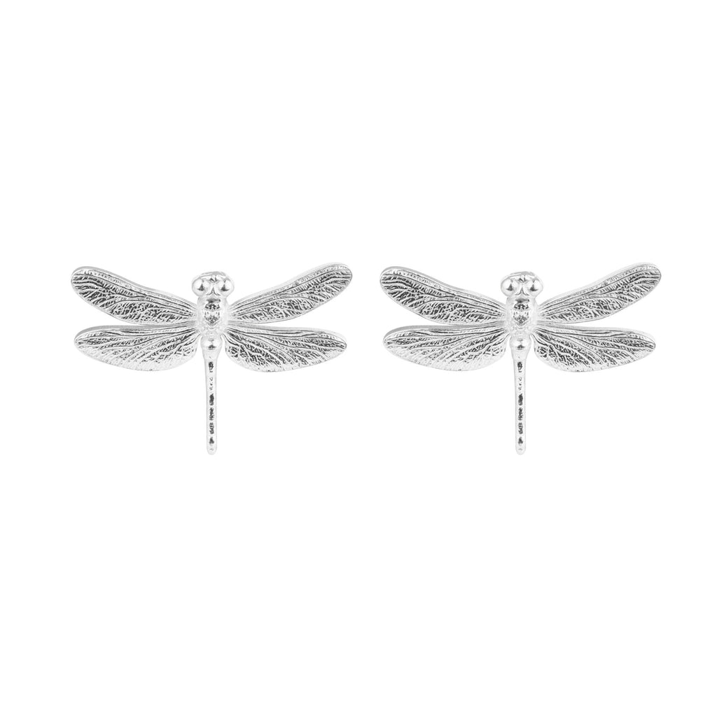 Dragonfly Silver Earrings