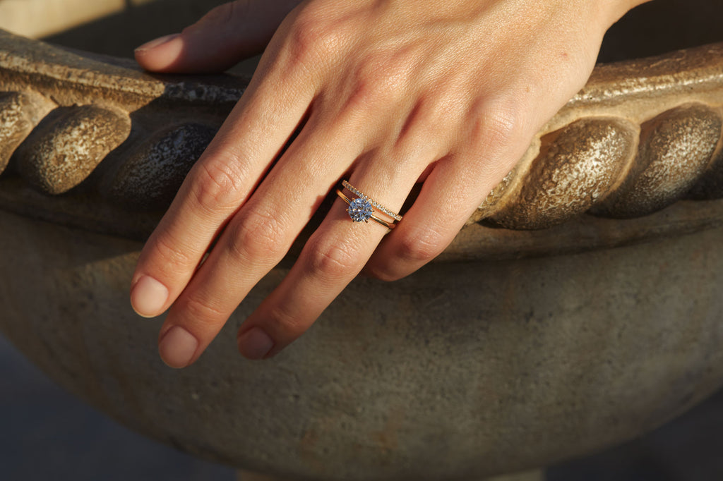 Six Prong 14K or 18K Gold Ring w. 1.0ct Lab-Grown Diamond