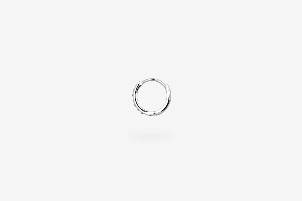 IX Billy Silver Hoop w. Zirconia