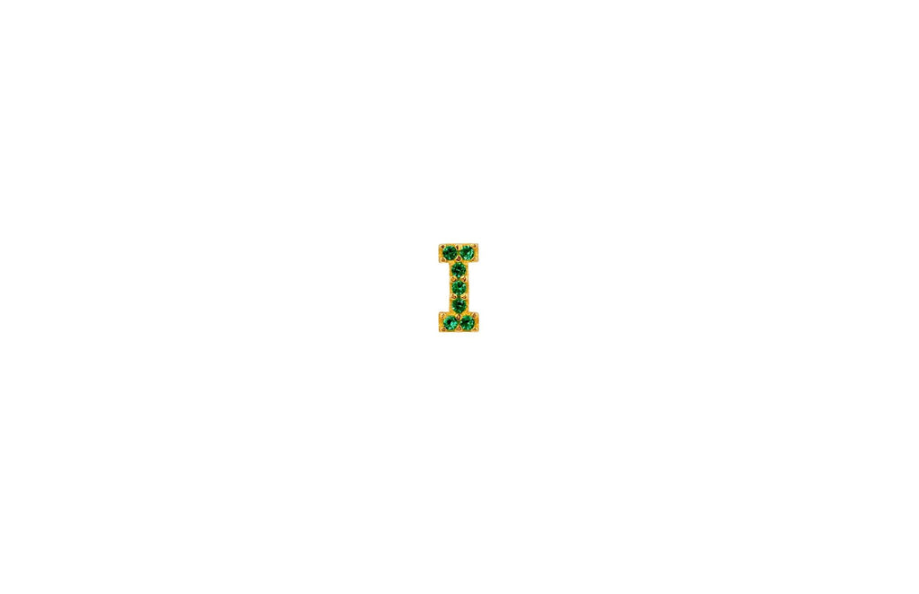 IX I 22K Gold Plated Stud w. Zirconia