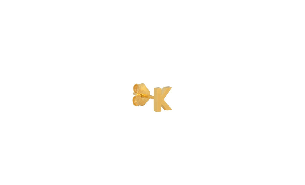 IX K 22K Gold Plated Stud