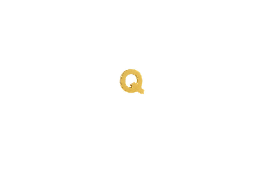 IX Q 22K Gold Plated Stud