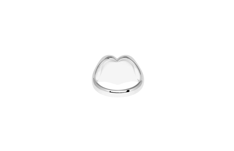 IX Heart Silver Signet Ring