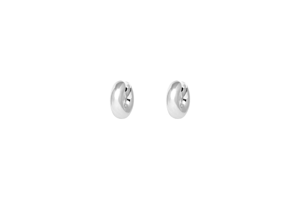 IX Riley Silver Hoop Earring