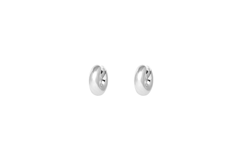 IX Riley Silver Hoop Earring