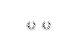 IX Riley Silver Hoop Earring