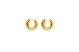 IX Finley 22K Gold Plated Hoop Earring