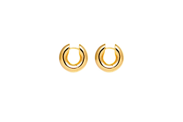 IX Finley 22K Gold Plated Hoop Earring