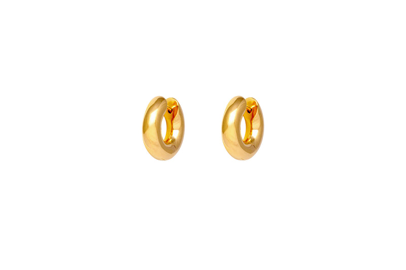 IX Finley 22K Gold Plated Hoop Earring