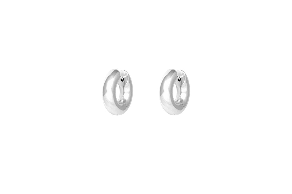 IX Finley Silver Hoop Earring