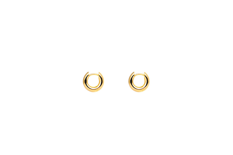 IX Reese 22K Gold Plated Huggie Earring