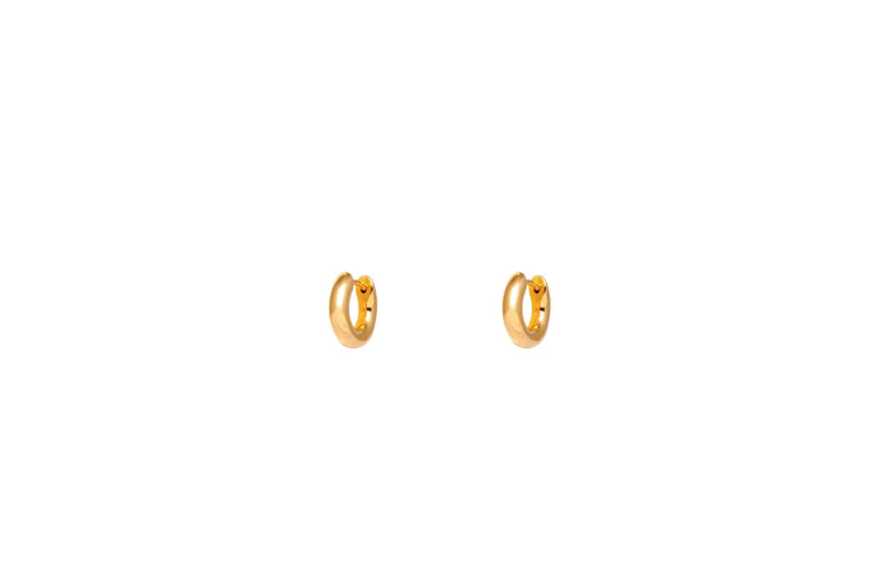 IX Reese 22K Gold Plated Huggie Earring