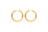 IX Tess 22K Gold Plated Hoop Earrings