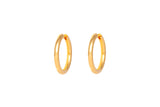 IX Tess 22K Gold Plated Hoop Earrings