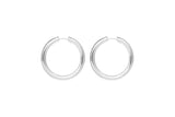 IX Tess Silver Hoop Earrings