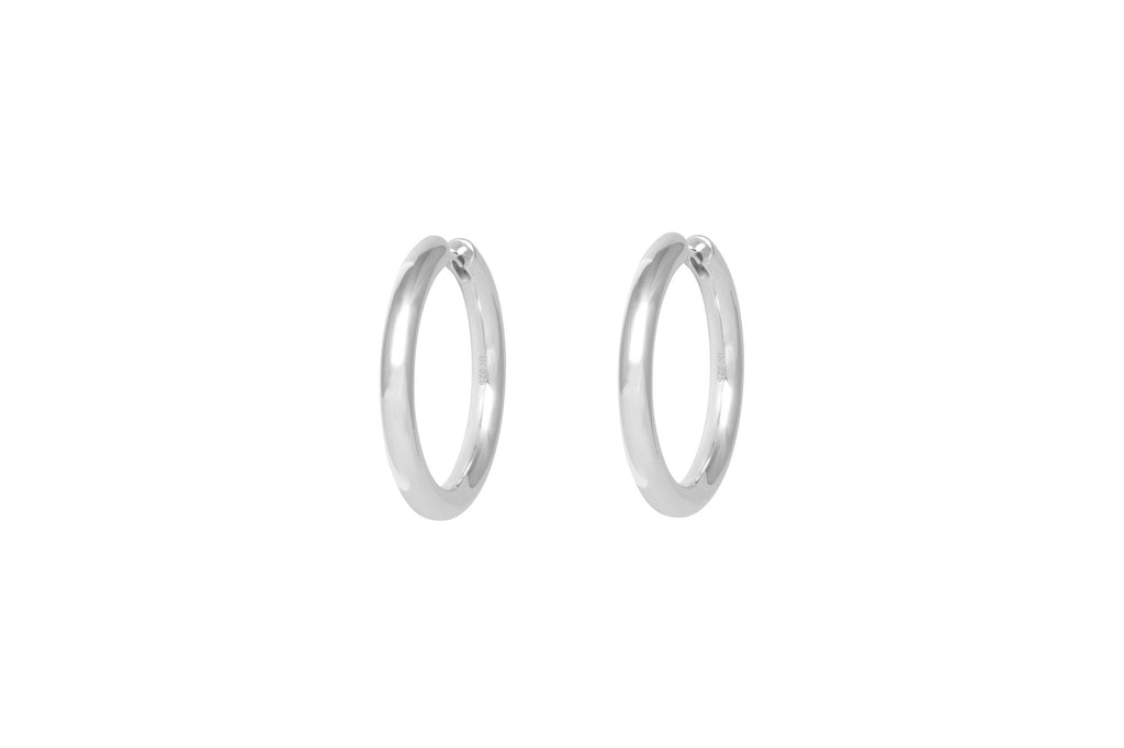 IX Tess Silver Hoop Earrings