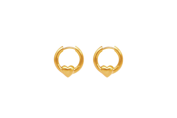 IX Soul Gold Plated Hoop Earring