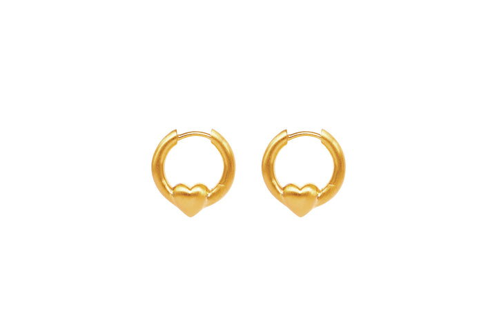 IX Soul Gold Plated Hoop Earring