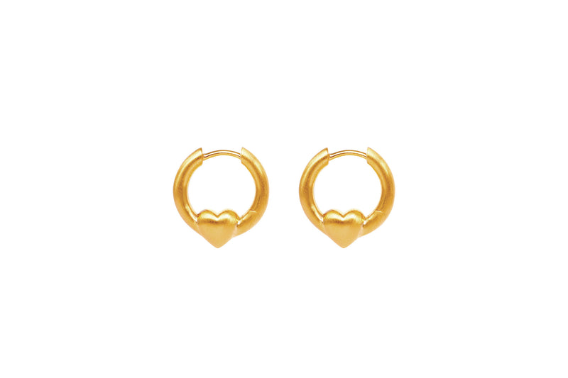 IX Soul Gold Plated Hoop Earring