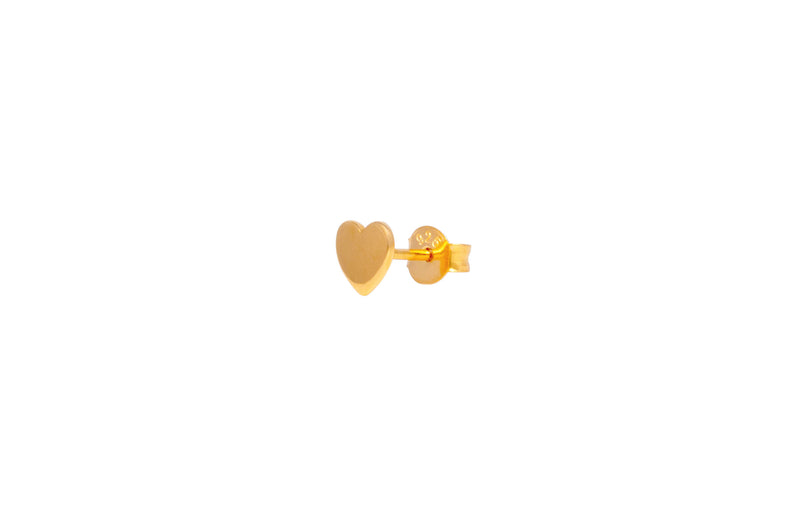 IX Heart Gold Plated Earring