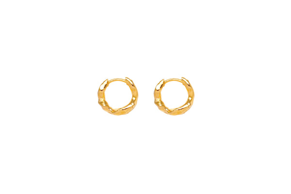 IX Alex Gold Plated Hoop Earring