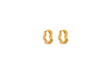 IX Alex Gold Plated Hoop Earring