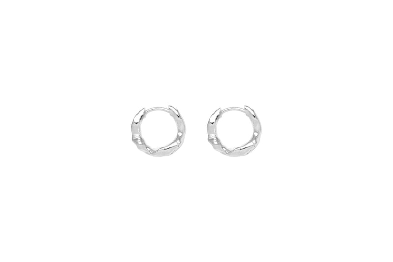 IX Alex Silver Hoop Earring