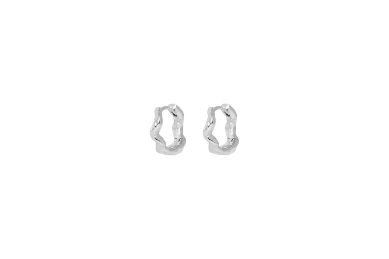 IX Alex Silver Hoop Earring