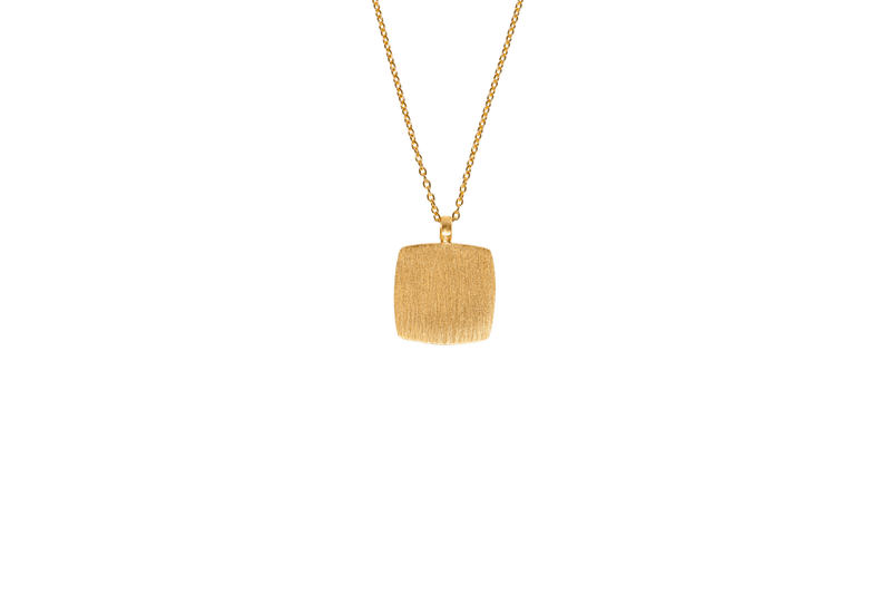 IX Cushion Gold Plated  Pendant
