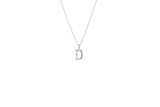 IX D Letter Silver Pendant