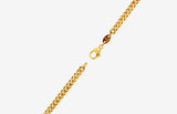 IX Curb Brushed 22K Gold Plated Necklace