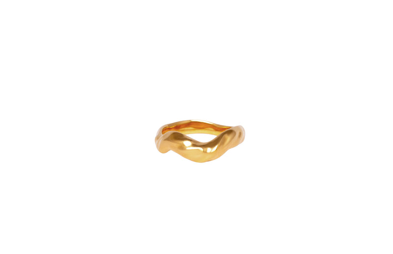 IX Cleo 22K Gold Plated Ring