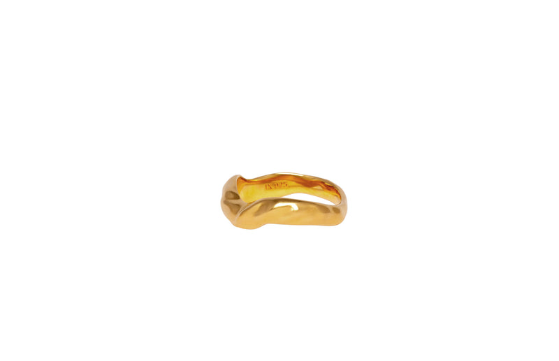 IX Cleo 22K Gold Plated Ring