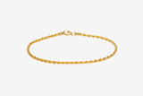 IX Rope Gold Plated Anklet
