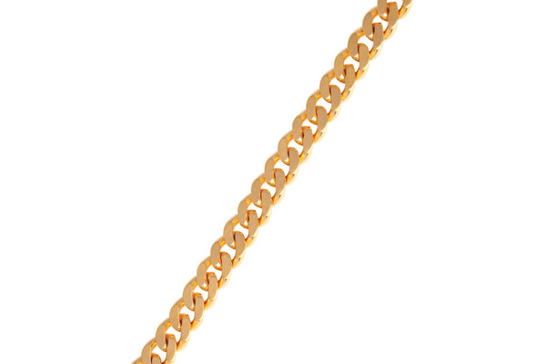 IX Chunky Curb Matt 22K Gold Plated Bracelet