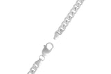 IX Chunky Curb Matt Silver Bracelet