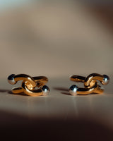 Falcate Vermeil Silver Earrings