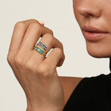 Dumom Baby 5 18K Gold Ring w. Sapphires