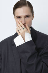 Harmony 2 14K or 18K Gold, Whitegold or Rosegold Ring w. Tourmaline & Diamonds