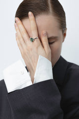 Harmony 2 14K or 18K Gold, Whitegold or Rosegold Ring w. Tourmaline & Diamonds