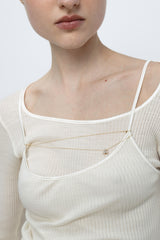 Harmony 10 14K Gold, Whitegold or Rosegold Necklace w. Diamonds