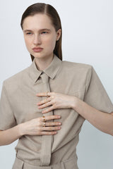 Harmony 3 14K or 18K Gold, Whitegold or Rosegold Ring w. Diamonds