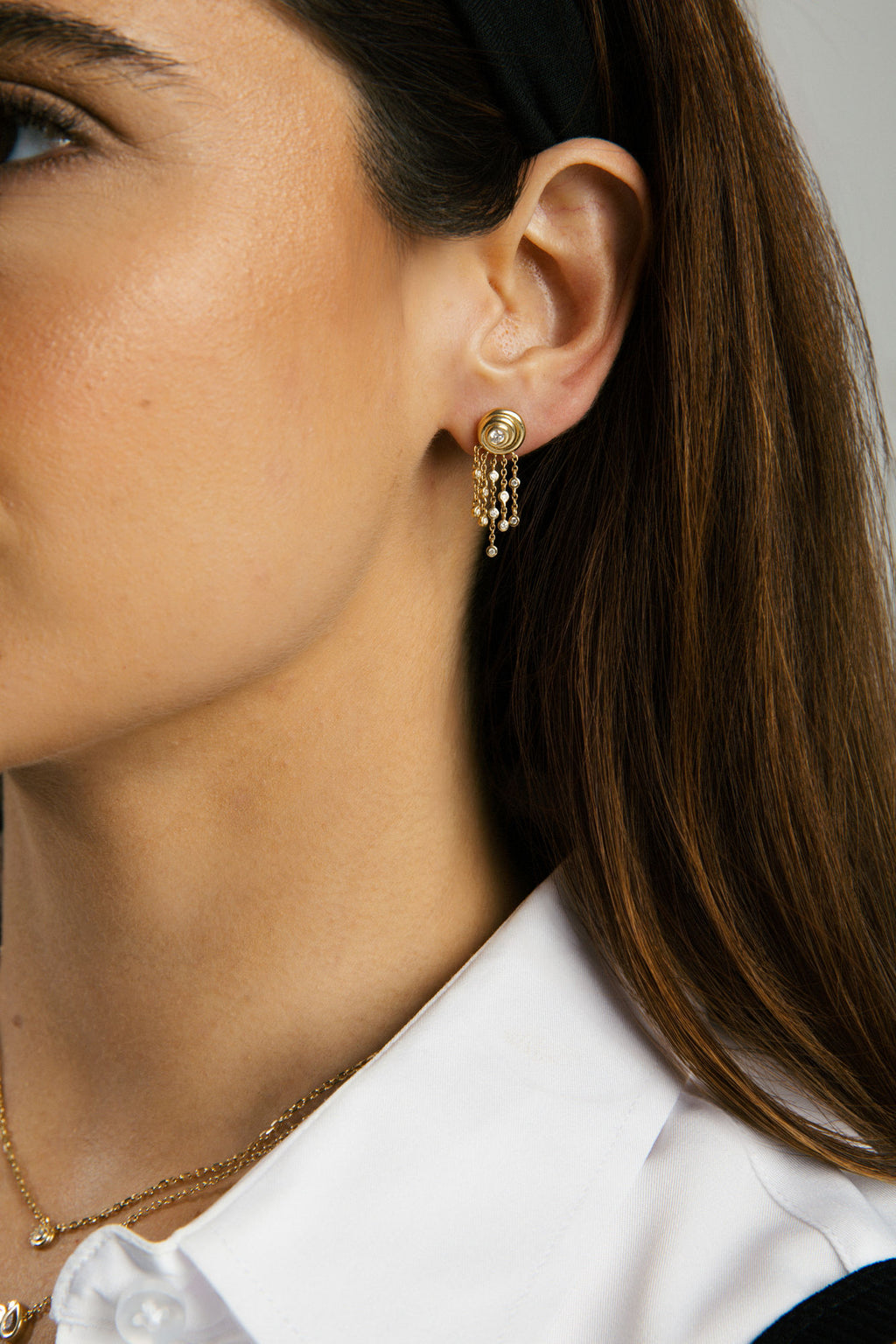 Daisy 14K Gold Earrings w. Diamonds