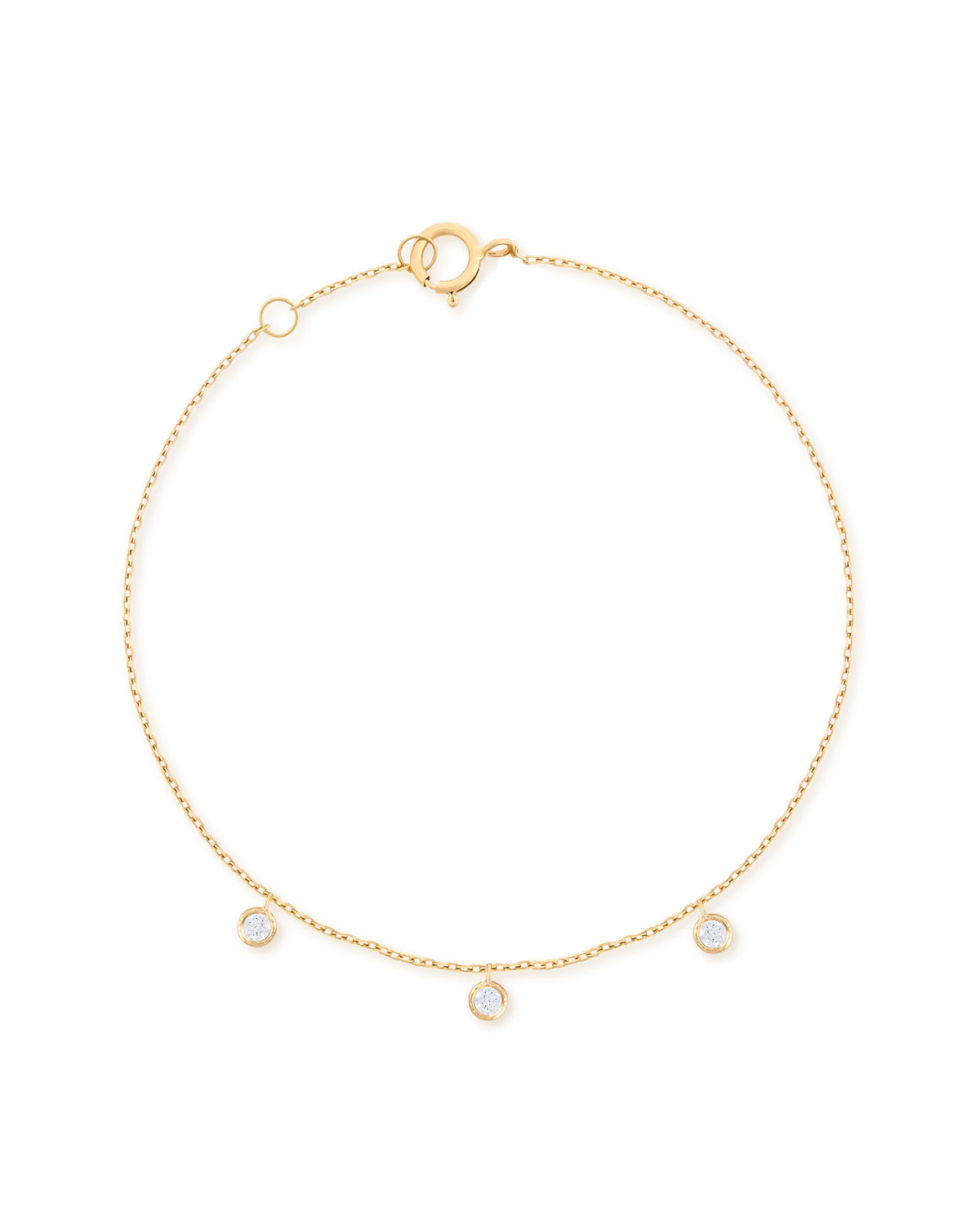 Dangling Goldarmband aus 18K mit Diamanten